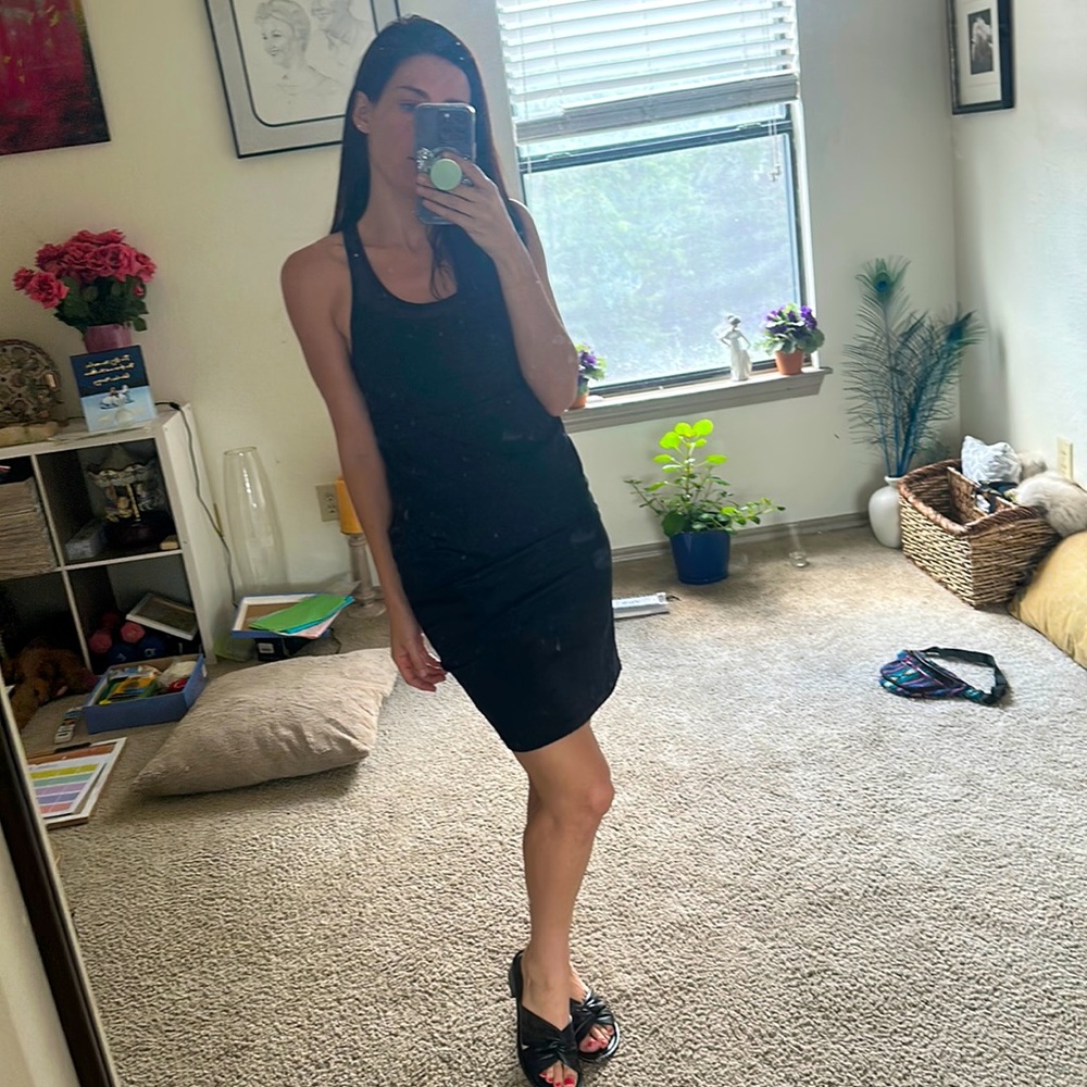 Fabletics black athleisure dress